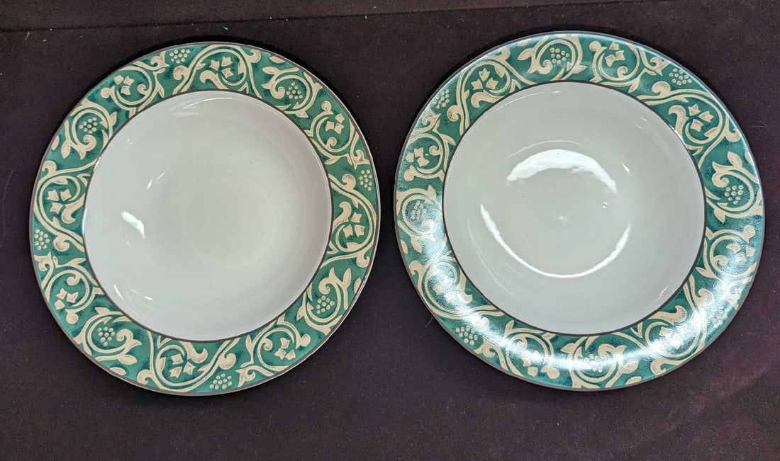 2 Retired Sango Pavilion China Large Rim Soup Bowls C (1 of 7)