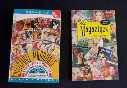 Collectible Magazine Price Guide Lot Of Two: This lot includes:  (1) Old Magazines Price Guide (Revised Prices) Published and produced by L W Book Sales in 1996. 2nd Printing. Book is in good condition with no known damage. Is approx 5 1/2&#34;
