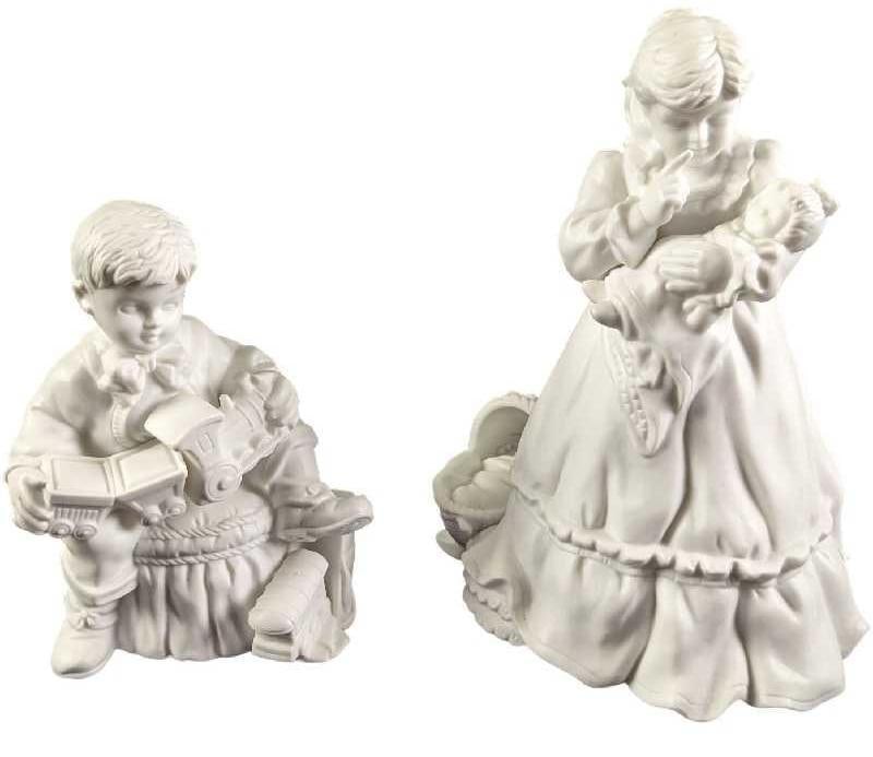 Retired Dept 56 Porcelain Figurines Boy & Girl (1 of 10)