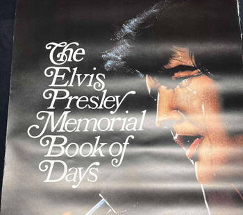 The Elvis Presley Memorial Book Of Days Poster Calendar By Paul Lichter 1977 (2): This lot contains a The Elvis Presley Memorial Book Of Days Poster Calendar By Paul Lichter 1977 (2). The Calendar Includes January through December. Rolled Up it is approx 2 1/2"" x 2 1/2" x 18" and