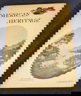 American Heritage December 1958 Hardcover Magazine: American Heritage December 1958 Hardcover Magazine. This was published by the American Heritage Publishing Co in 1958. The hardcover magazine is approx 8 3/4" x 1/4" x 11 1/4" and it weighs 1.26lb. Th