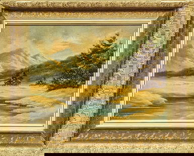 Framed Original Oil On Canvas Mountain Landscape: Framed Original Oil On Canvas Mountain Landscape. This is approx 12 1/2" x 1 1/4" x 10 1/4" and it weighs 1.25lb. The original was signed by the artist on the bottom left of the canvas. There are some