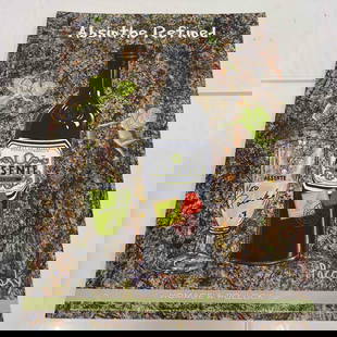 Absinthe Refined Ad Poster Homage A Pollock by John Pacovsky Hand Signed and Numbered 49 Posters: Absinthe Refined Ad Poster Homage A Pollock by John Pacovsky Hand Signed and Numbered 49 Posters. This set includes forty nine (49) hand signed and individually numbered posters by John Pacovsky. Limi