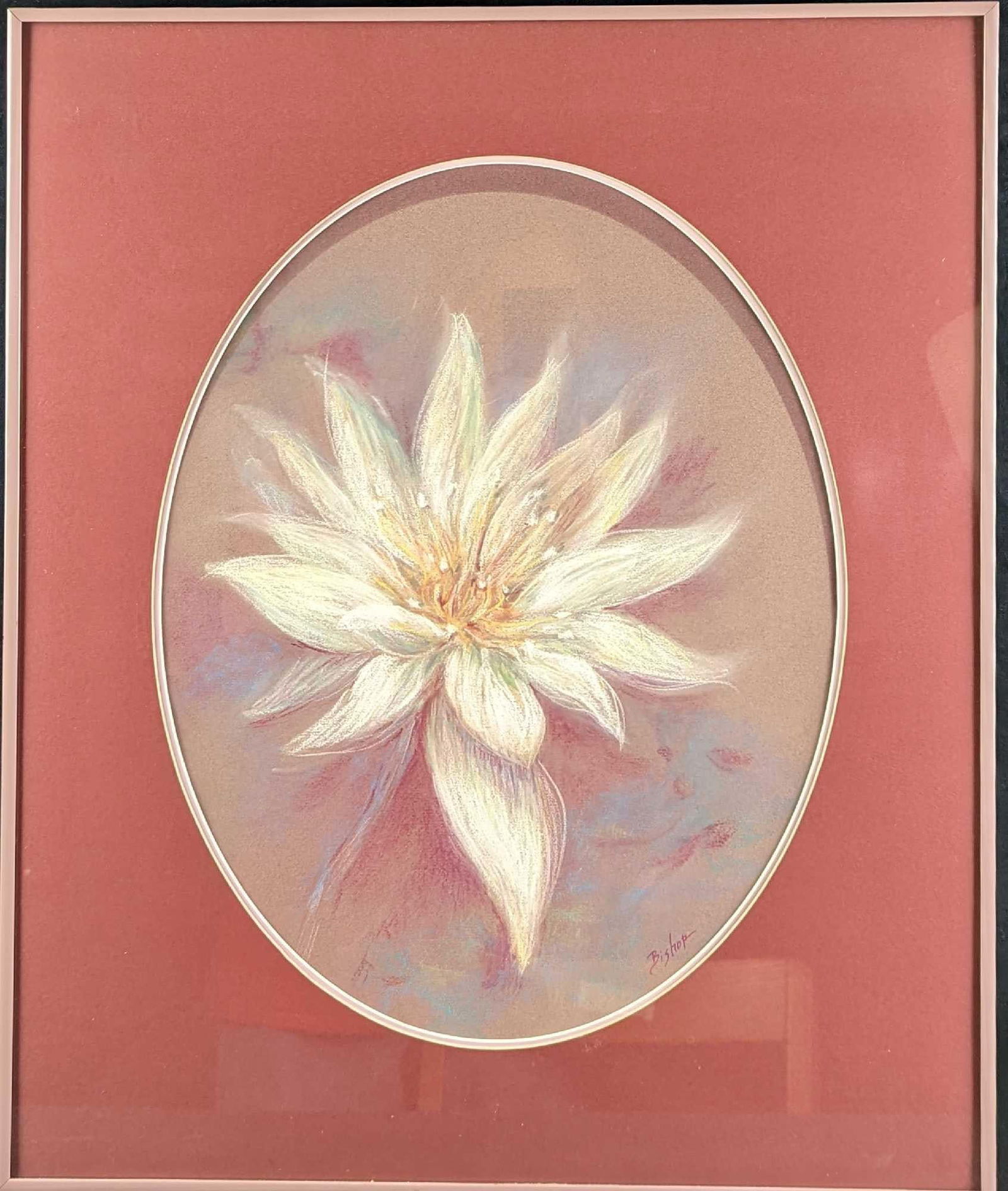 Framed Gail Bishop Waterlily Pastel (1 of 6)