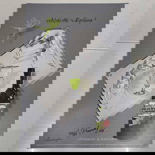 Absinthe Refined Ad Poster Homage A Escher by John Pacovsky Hand Signed Numbered Collection 27: Absinthe Refined Ad Poster Homage A Escher by John Pacovsky Hand Signed Numbered Collection 27. This set includes twenty seven (27) hand signed and numbered posters by John Pacovsky. Limited Edition 5