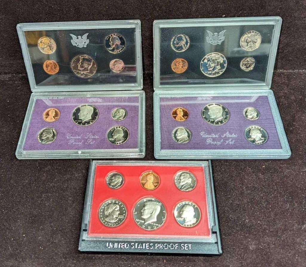 5 Vintage United States Proof Sets (1 of 13)