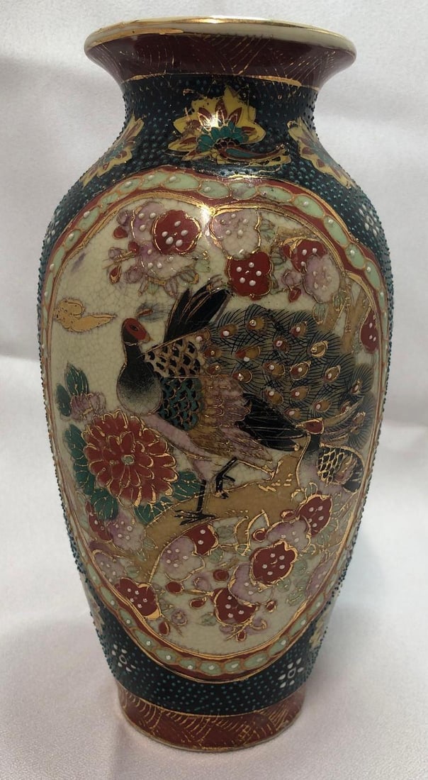 Japanese Style Royal Satsuma Reproduction Vase (1 of 5)