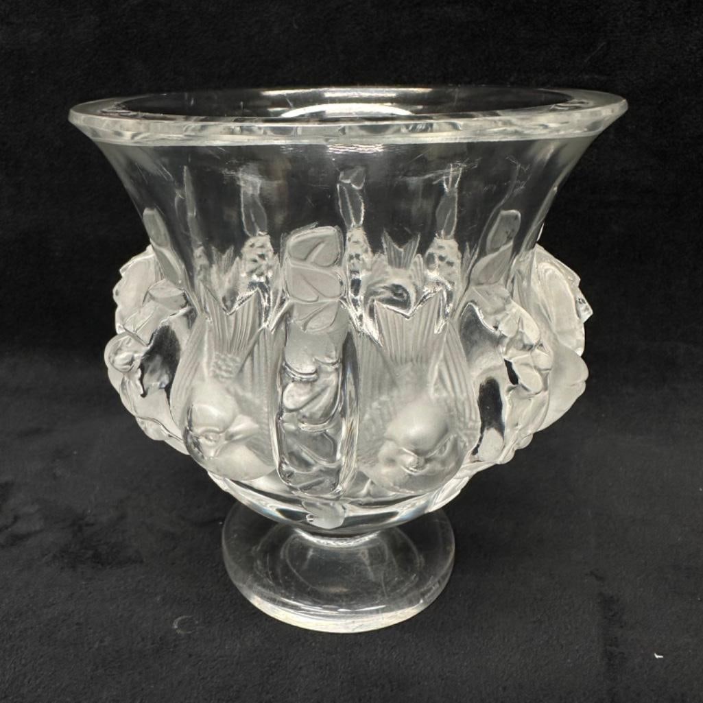 Lalique Dampierre 5" Crystal Vase (1 of 4)