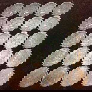 Twenty 20 Kennedy Half Dollars 1976-1990 10 Ten Dollar Roll: These coins have been tested and researched to the best of our ability prior to listing. Please reference all photos for full details, as they are a part of the condition. DETAILS:  Metal - .400 Silve
