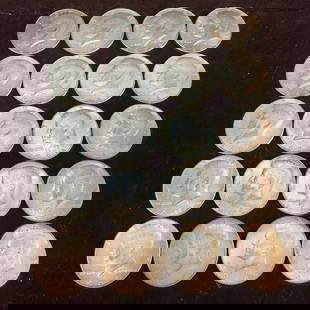 Twenty 20 Kennedy Half Dollars 1968 D 10 Ten Dollar Roll #3: These coins have been tested and researched to the best of our ability prior to listing. Please reference all photos for full details, as they are a part of the condition. DETAILS:  Metal - .400 Silve