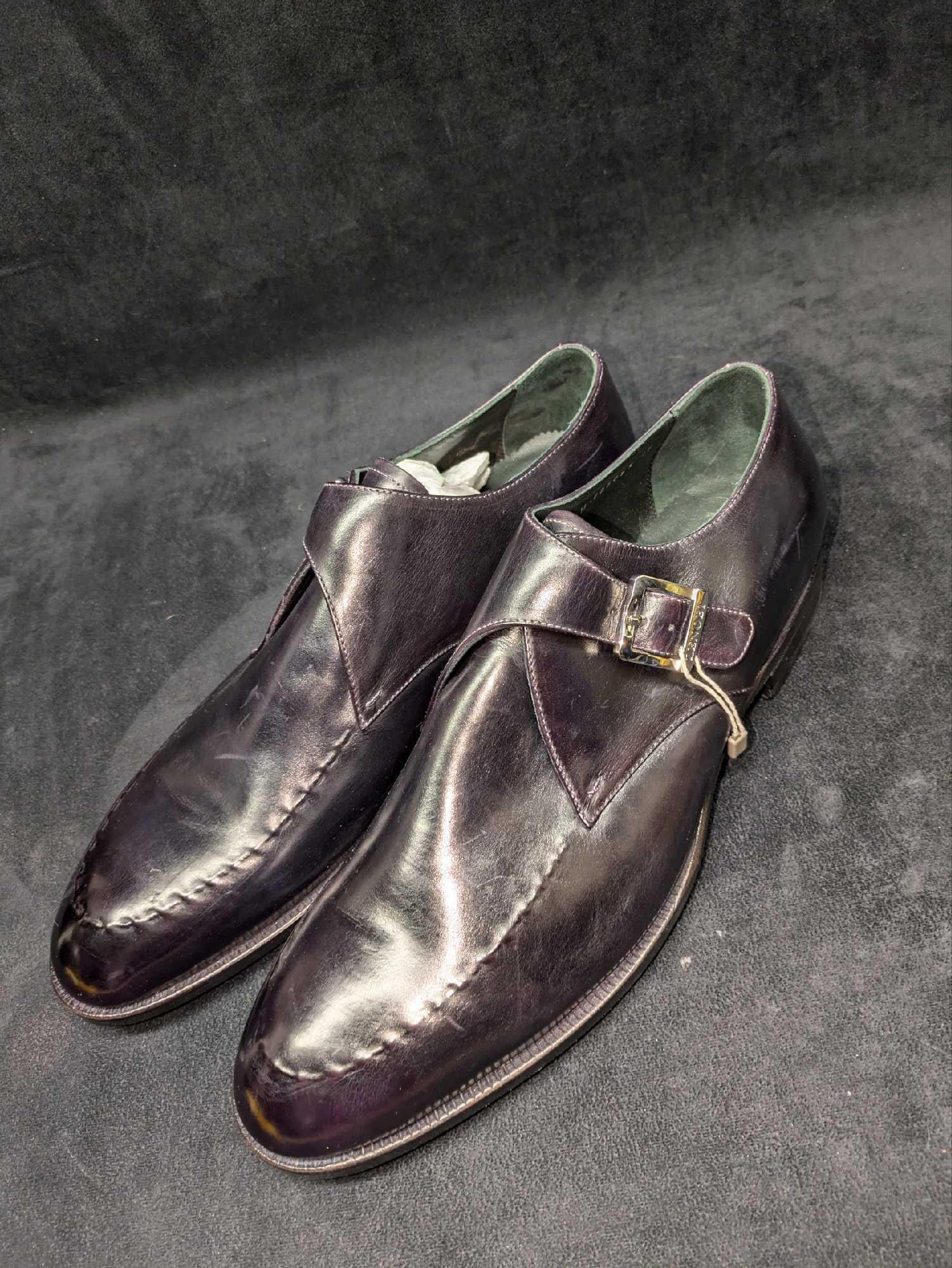 Zenobi 1946 Firenze Mens Size 12 Leather Monk Loafers: Zenobi 1946 Firenze Mens Size 12 Leather Monk Loafers. Each is approx 4 1/2" x 13' x 4 1/4" and the total weight is 2.70 lbs. The shoes have some light wear. Please see the images as they are part of