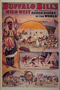 Kodak 4 X 5 Buffalo Bill Transparency B: Kodak 4 X 5 Buffalo Bill Transparency B.&nbsp;Here is a 4" x 5" Kodak Transparent of a vintage "Buffalo Bill's Wild West And Congress Of Rough Riders Of The World" poster that can be made into prints
