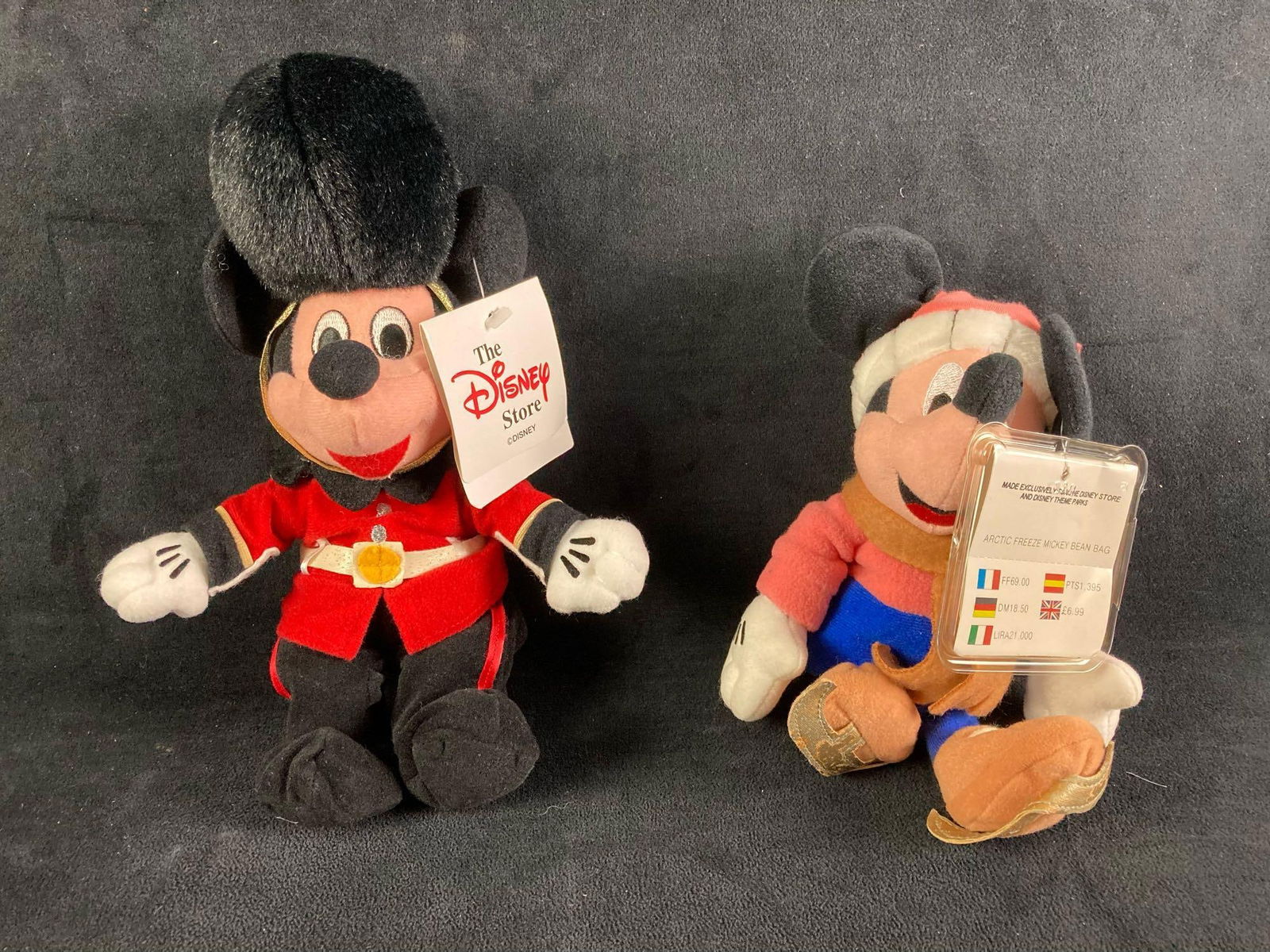 Set of (2) Disney Europe Plush Bean Bag Dolls Palace Guard & Arctic Freeze (1 of 3)