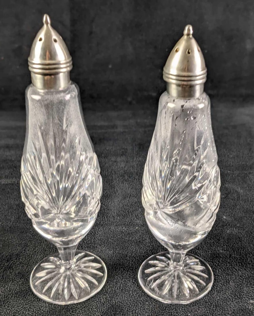 Rogaska Crystal Richmond Cut Footed Salt & Pepper Shakers (1 of 8)