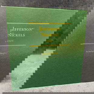 Jefferson Nickel Series Volume Two 1976-2006 Littleton Custom Coin Album 85 Coins: Jefferson Nickel Series Volume Two 1976-2006 Littleton Custom Coin Album. Custom coin album with Jefferson Nickel Series Volume Two 1976-2006. A total of 85 Nickels. These items are in good pre-owned,