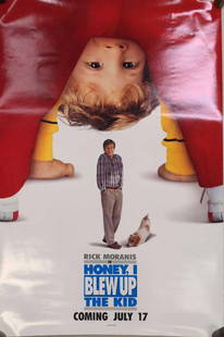 Original Double Sided Disney Honey I Blew Up The Kid Movie Poster: Original Double Sided Pre-Release Disney "Honey I Blew Up The Kid" Movie Poster. Is approx 27" x 30" and is in good, used condition with creases due to age and storage. Reverse side has some markings.