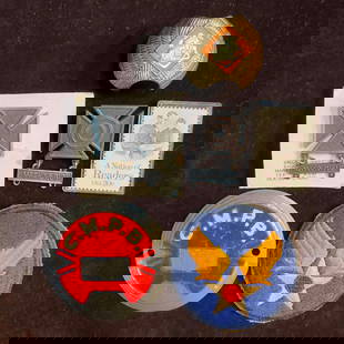 WW2 Air Force Patch Boy Scout Various Badges Collectibles Stamp Set Lot of Six: WW2 Air Force Patch Boy Scout Various Badges Collectibles Stamp Set Lot of Six. This set includes various collectibles from WW2 patch, military badges, a stamp, Boy Scout scarf tie, and metal decal. T