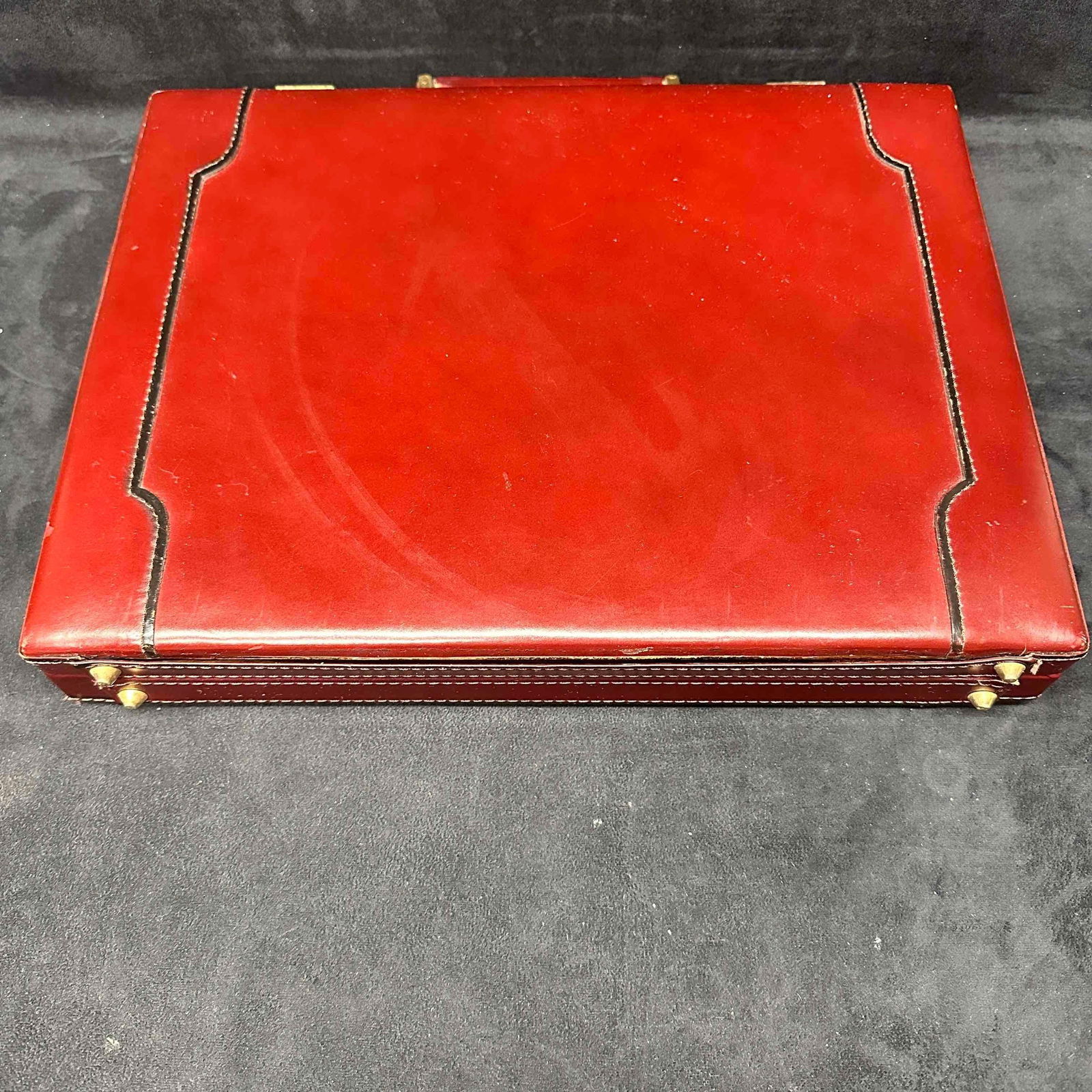 Presto Men's Leather Combination Lock Briefcase (1 of 10)