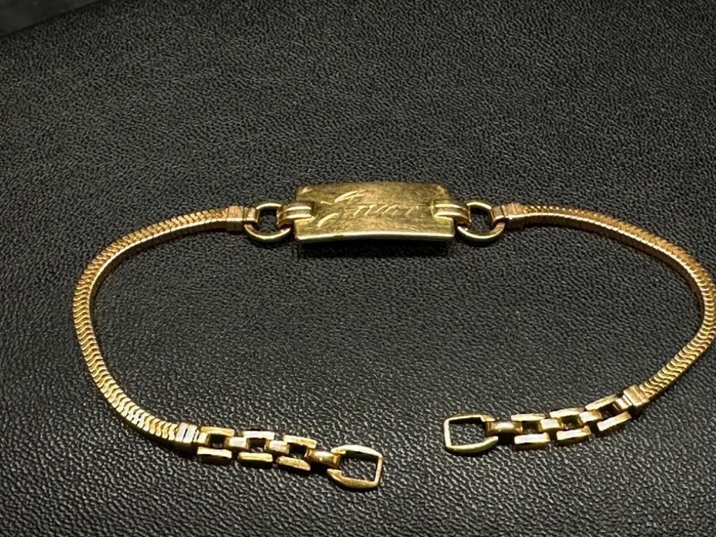 Forstner 10k Gold Bracelet - Needs Clasp (1 of 3)