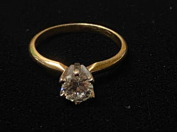 Vintage Natural VS .63 ct Diamond 14K Engagement Solitaire Ring