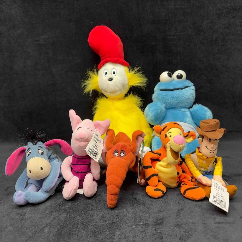 Disney Dr. Seuss Sesame Street Plush Toy Collection Lot of Seven (1 of 6)