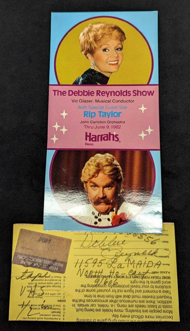 Autographed Debbie Reynolds Card (1 of 4)