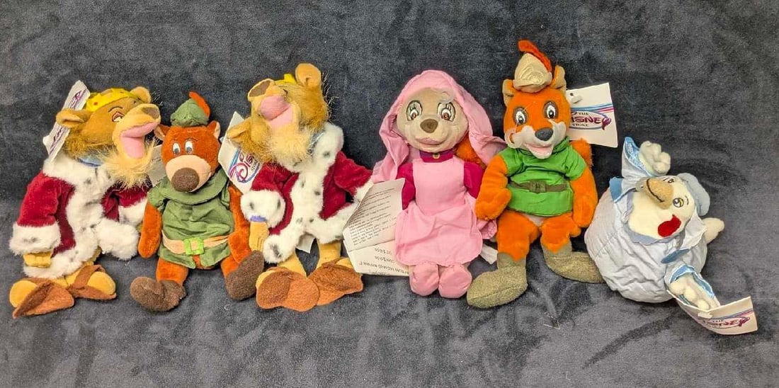 Disney Robin Hood Bean Bag Set Of 6 B (1 of 5)