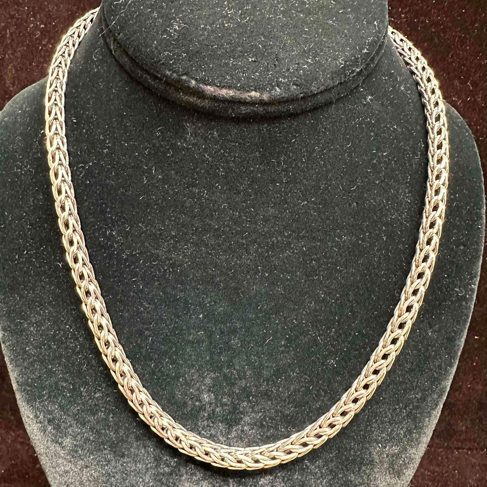 Foxtail Chain Sterling Silver Necklace D37 (1 of 11)