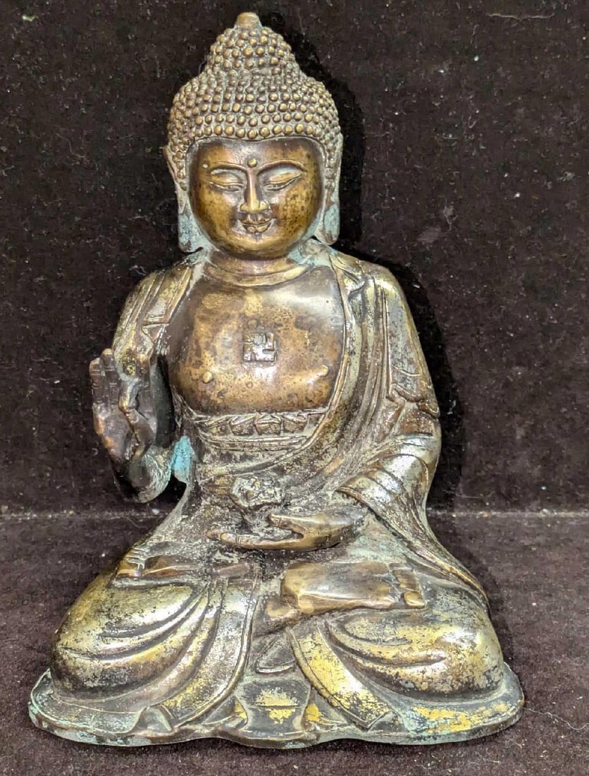 Vintage Metal Buddha Figurine (1 of 5)
