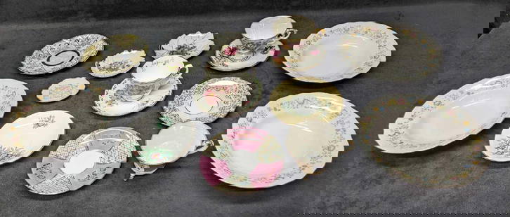 Assortment Of Vintage Tea Cups, Saucers, Plates & Bowls: Assortment Of Vintage Tea Cups, Saucers, Plates &amp; Bowls. This lot includes:  (3) Polish Favolina Fine China Bowls. Each bowl is approx 8 3/8&#34; x 8 3/8&#34; x 1 5/8&#34;. One of the bowls has a