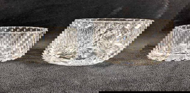 Crystal Glass Ring Candle Holders: Crystal Glass Ring Candle Holders This lot comes with two tealight or ring holders. One is confirmed to be fifth avenue crystal while the other is unknown. These are in good condition, they may still