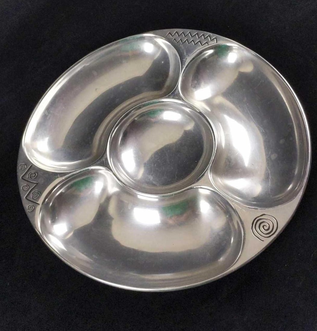 Wilton Armetale Reggae Chip and Dip Serving Dish (1 of 7)