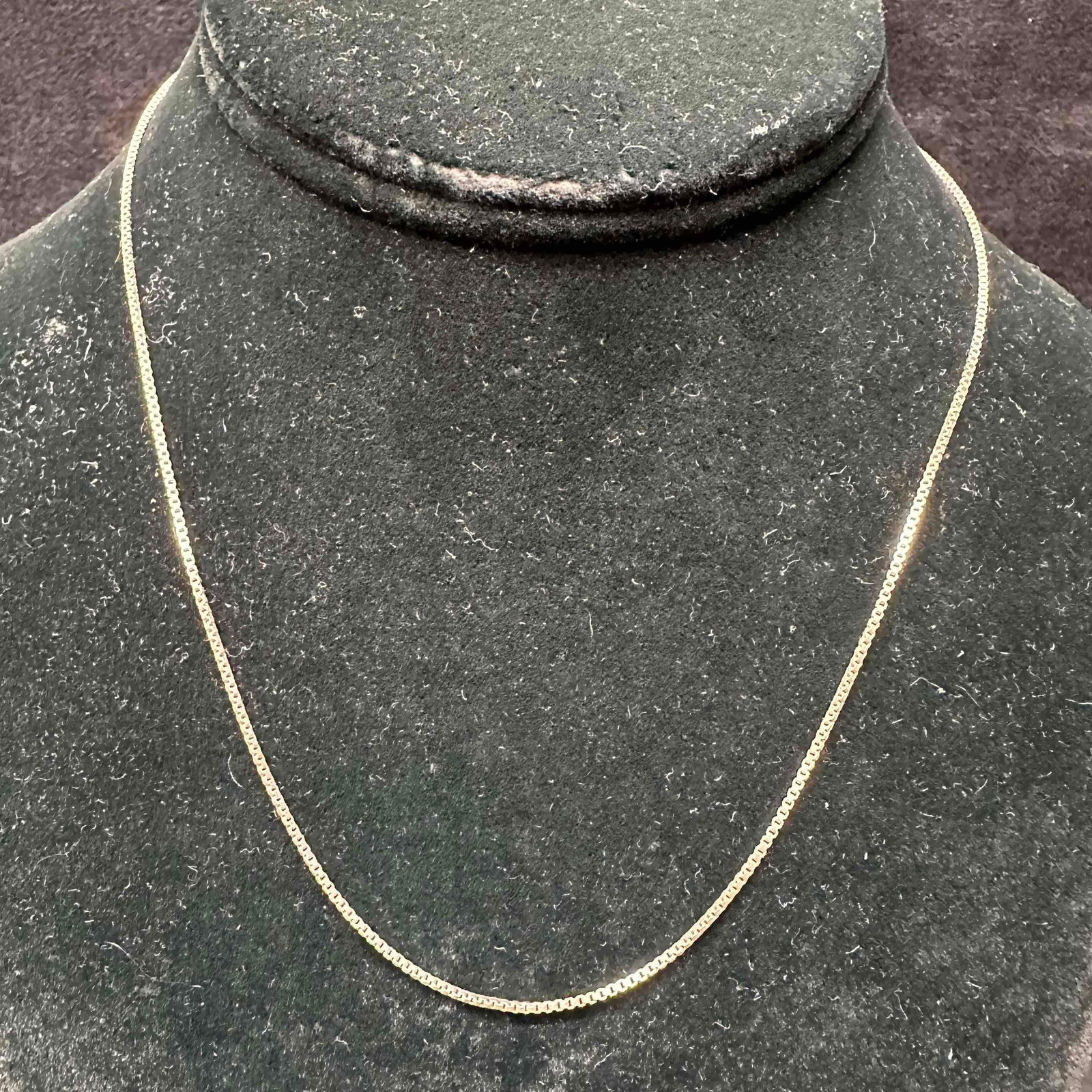 Italy 925 Sterling Silver Box Chain Style Necklace H20 (1 of 5)