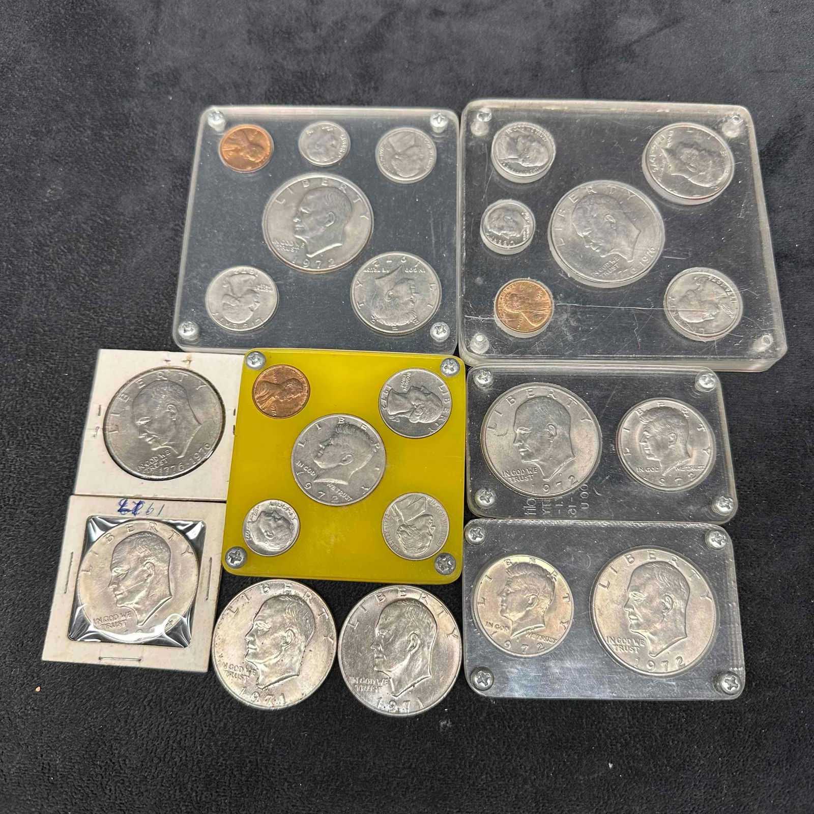 US Coin Collection  Eisenhower Kennedy Quarters Dimes Nickels Penny Set 36 Coins (1 of 11)