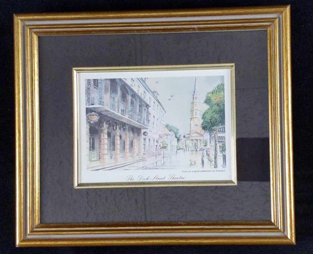 Framed Dock Street Theatre Mini Print By Emerson (1 of 8)