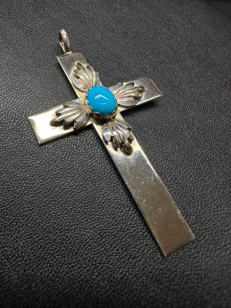 Sterling Silver Navajo Cross By Kathleen Yazzie (1 of 3)