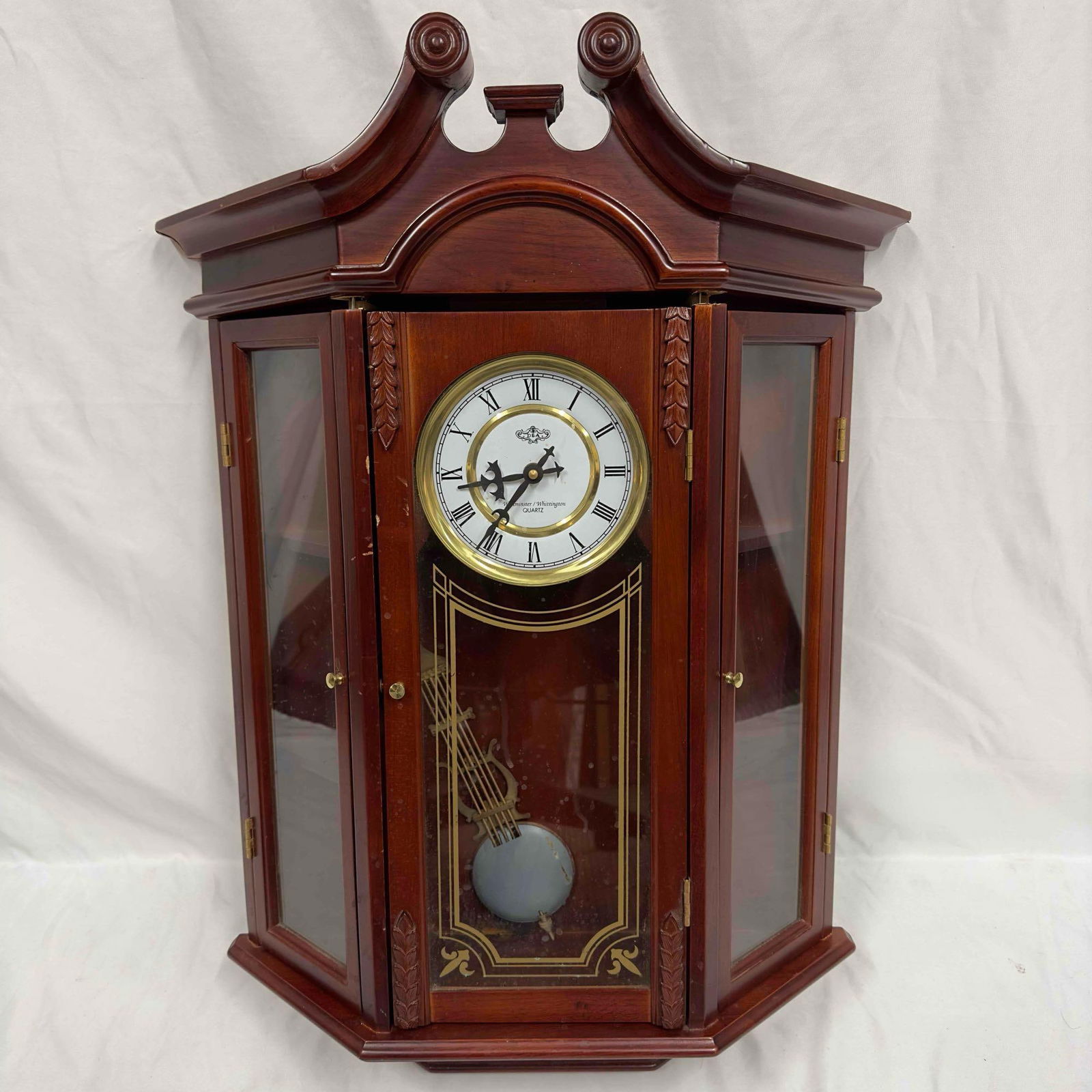 Westminster Whittington Quartz Clock with Display Shelves Broken (1 of 16)