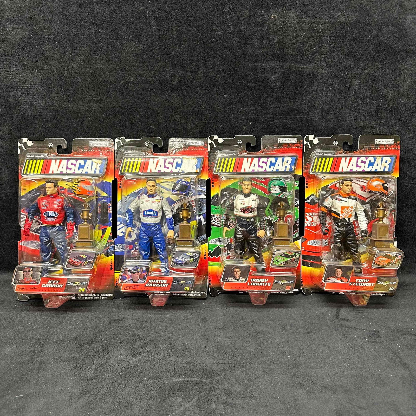 Jakks Pacific Action Figures Nascar Lot Of 4 Gordon Stewart Johnson Labonte (1 of 5)