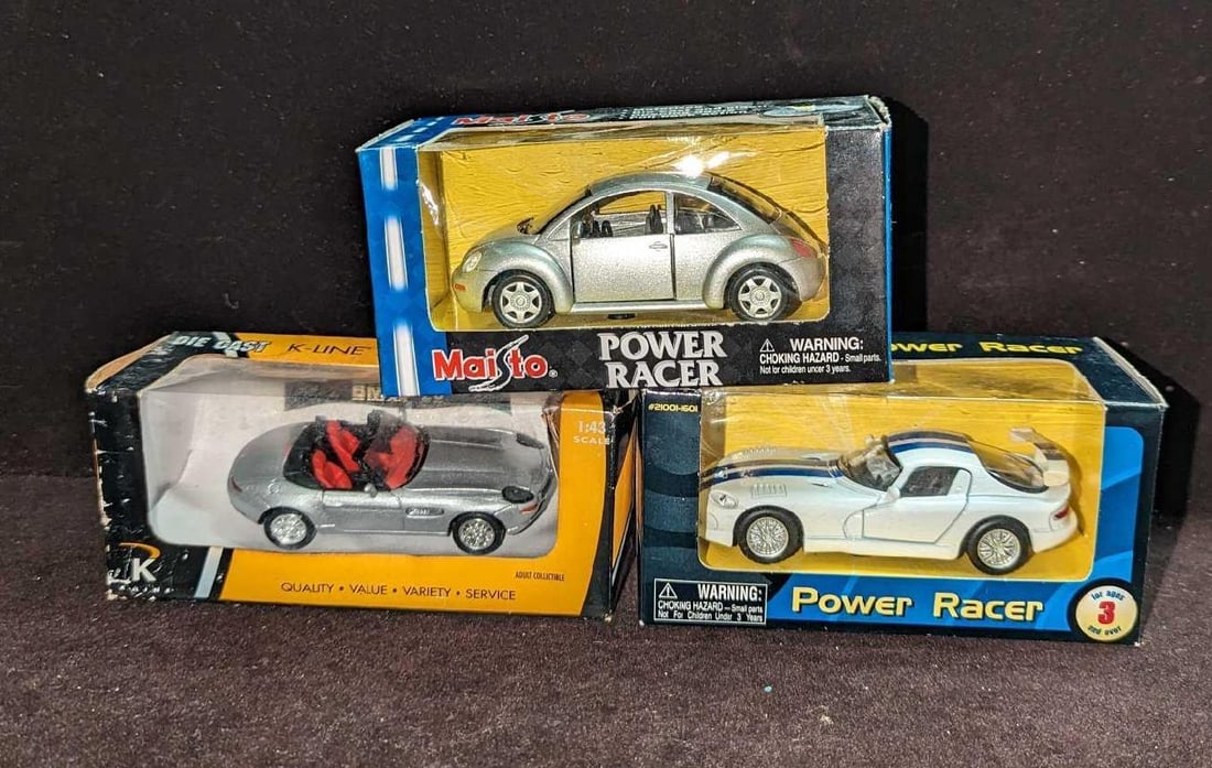 Die Cast Cars Beetle Dodge Viper BMW Z8 (1 of 5)