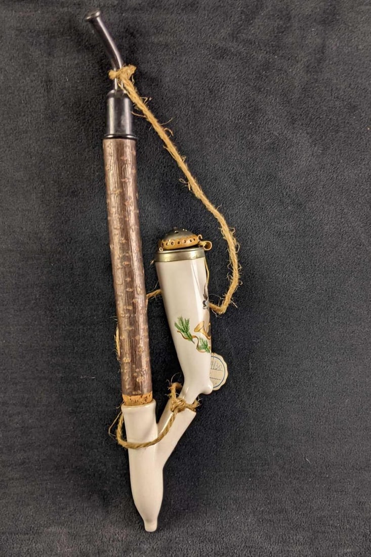 Vintage Porcelain Pipe or Plug-in Tobacco Pipe (1 of 5)