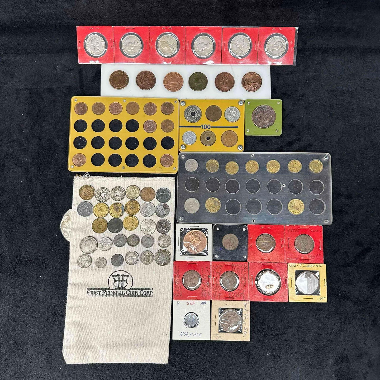 World Foreign Coin Collection Mixed Lot 50 Plus Coins Collector Set (1 of 11)