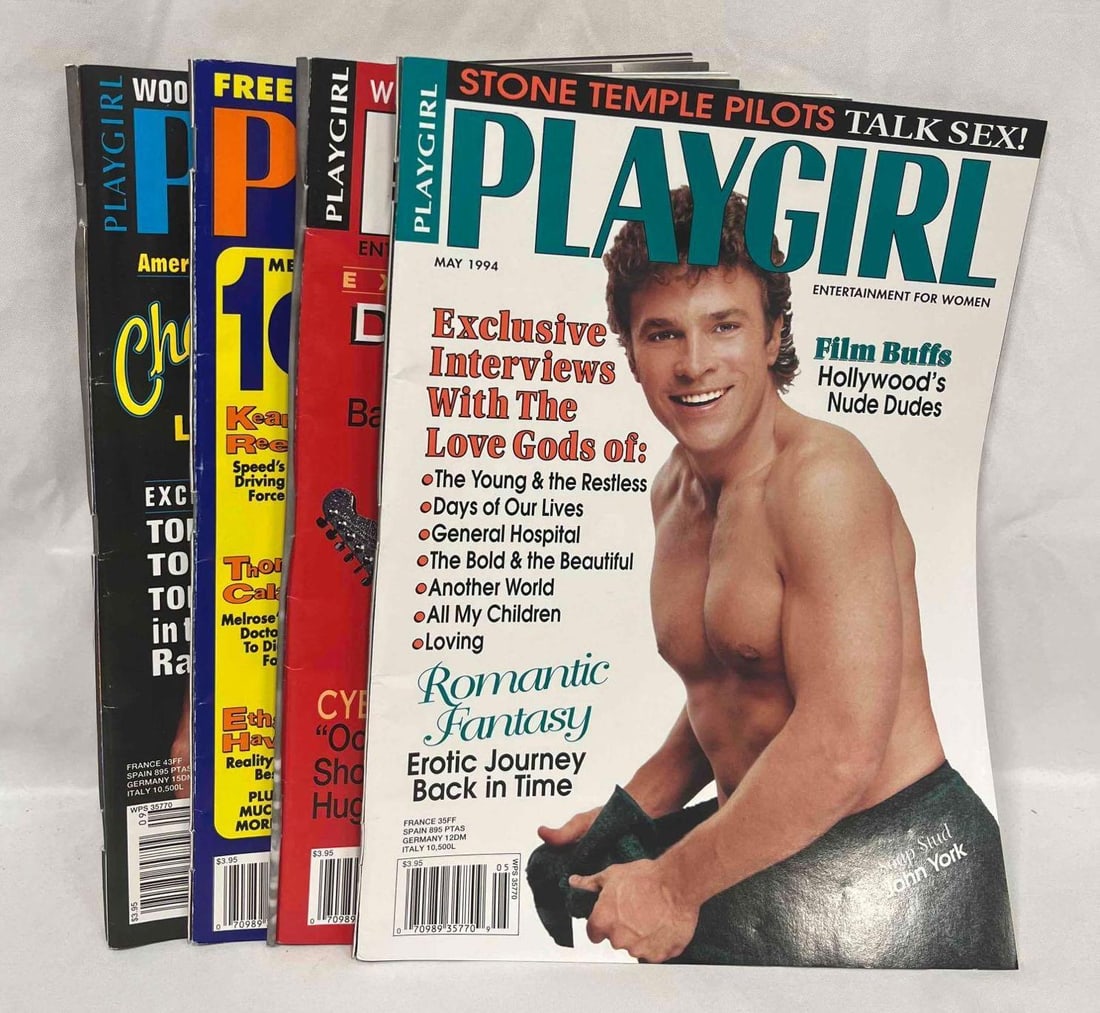 Four Playgirl Magazines 1994 January, May,  September & December (1 of 15)