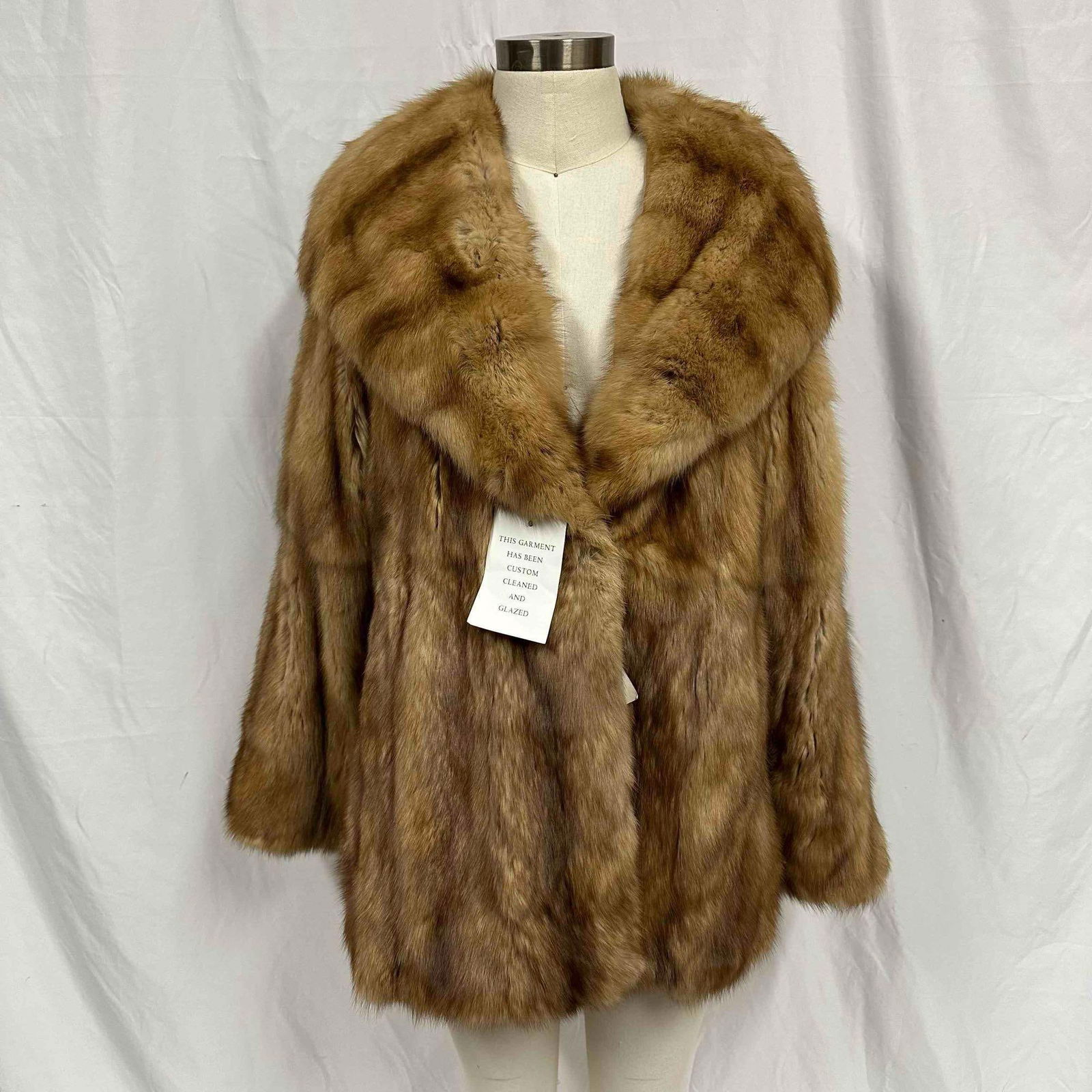 Neiman Marcus Giuliana Teso Golden Sable Size 44 Shawl Collar and Hood (1 of 9)