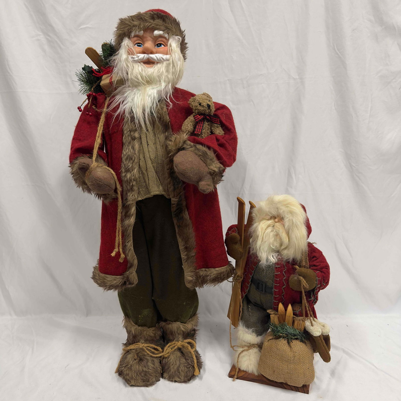 Santa Holiday Christmas Decor Decorative Indoor Decoration Large and Small Figure Set (1 of 9)