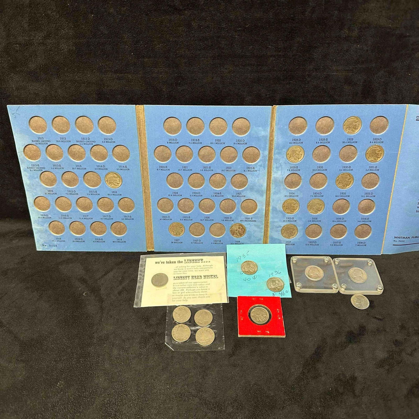 Buffalo Jefferson Liberty Nickel Collection Lot of 21 Twenty One Nickels Coins Set (1 of 8)