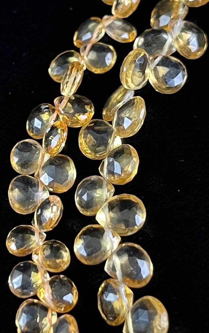 High-Quality Citrine Faceted Bead Strands (2) (1 of 4)