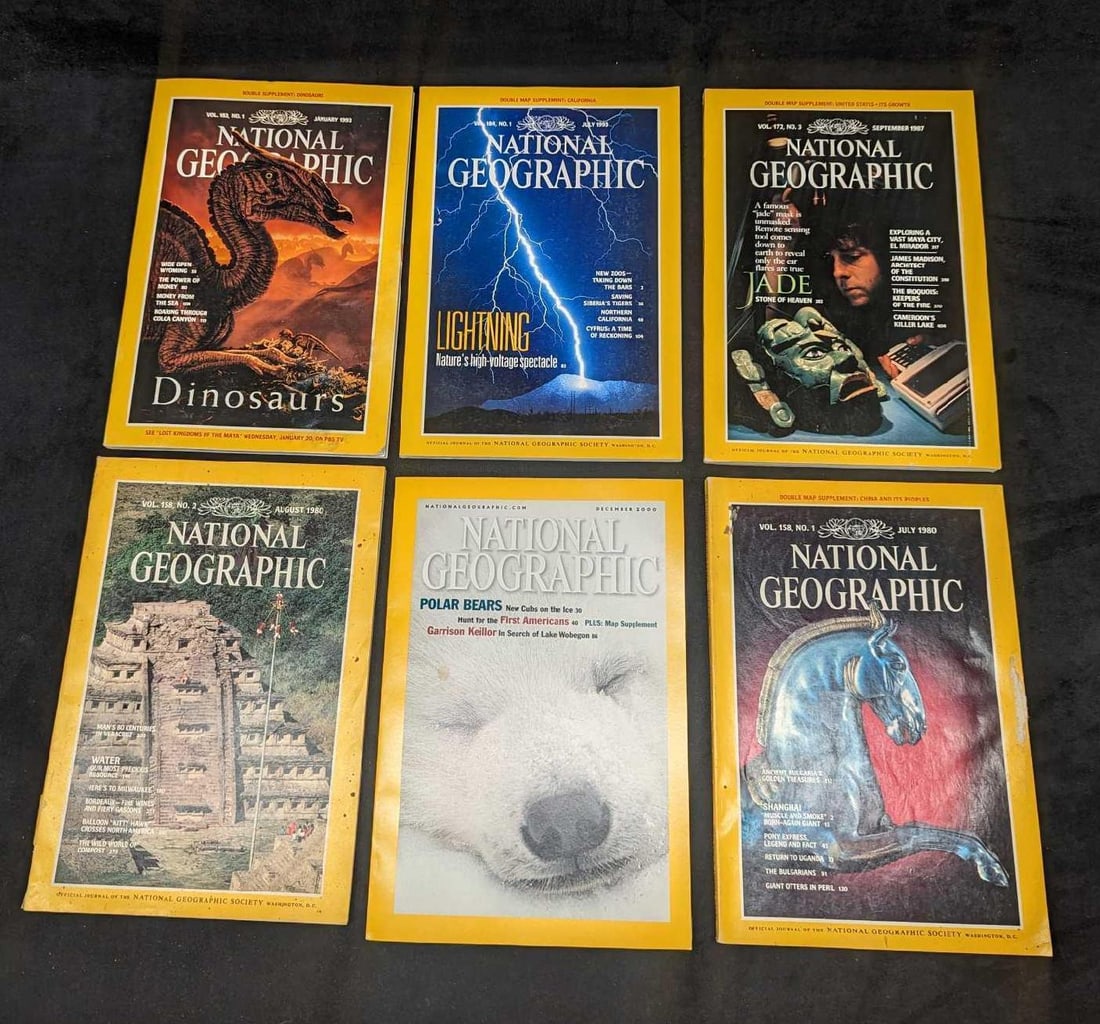 6 1980s 1990s 2000s National Geographic Magazines NGL (1 of 10)