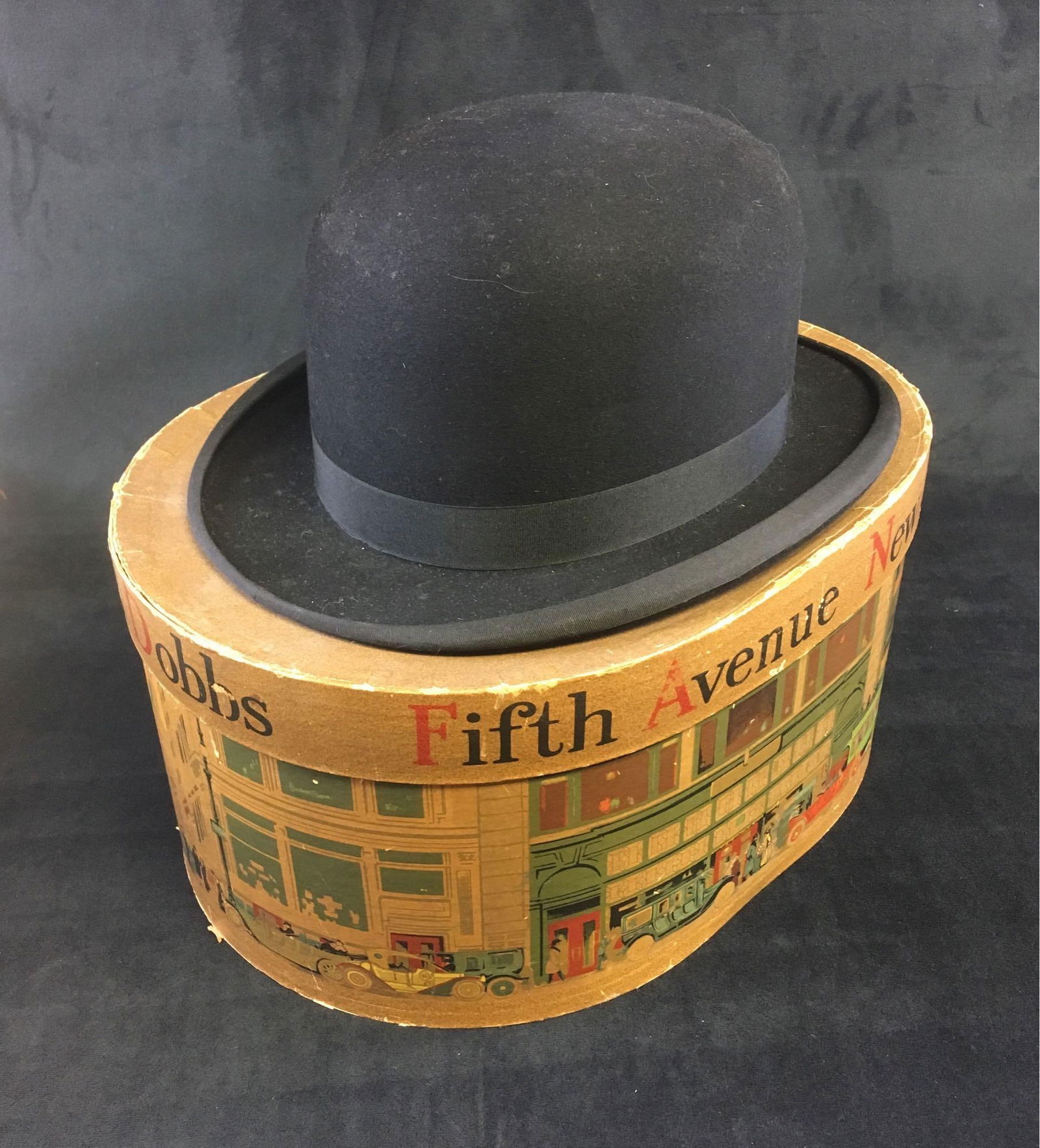 Pantke Harpke Co. Antique Bowler Derby Hat in Original Box (1 of 10)
