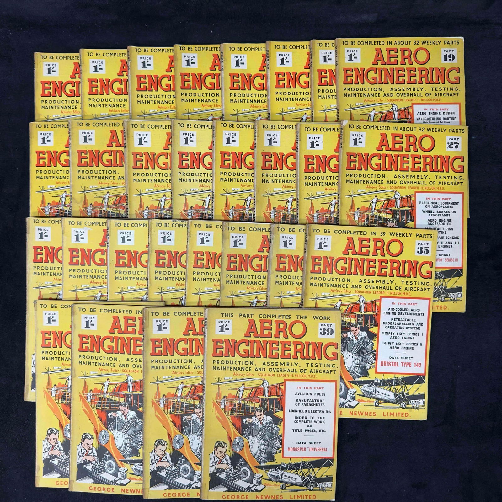 Aero Engineering Manual Book Lot of 28 Twenty Eight Aviation Aircraft Books Manuals (1 of 8)