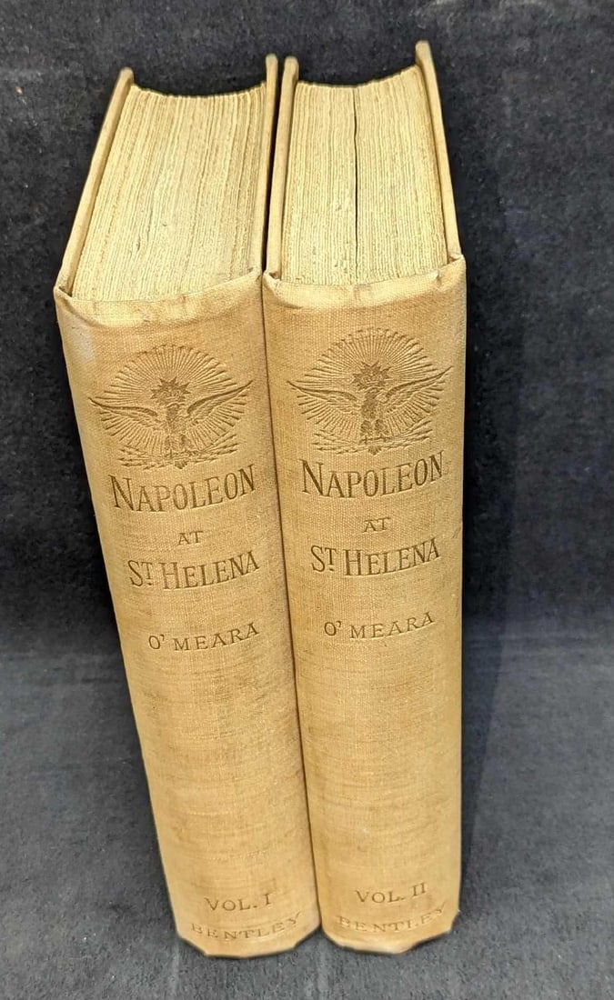 Volume 1 & 2 Napoleon At St Helena Hardcovers: Volume 1 & 2 Napoleon At St Helena Hardcovers. These were written by Barry Edward O'Mera (Napoleon's surgeon) and were published by Richard Bentley & Son (London) in 1888. Each volume is approx 6" x 2